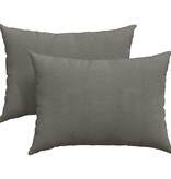 VidaXL Sofa Kussens 2 pcs Lichtgrijs 70 x 50 cm Katoen Stof