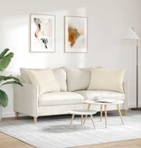 VidaXL Sofa Kussens 2 pcs Beige 70 x 50 cm Stof