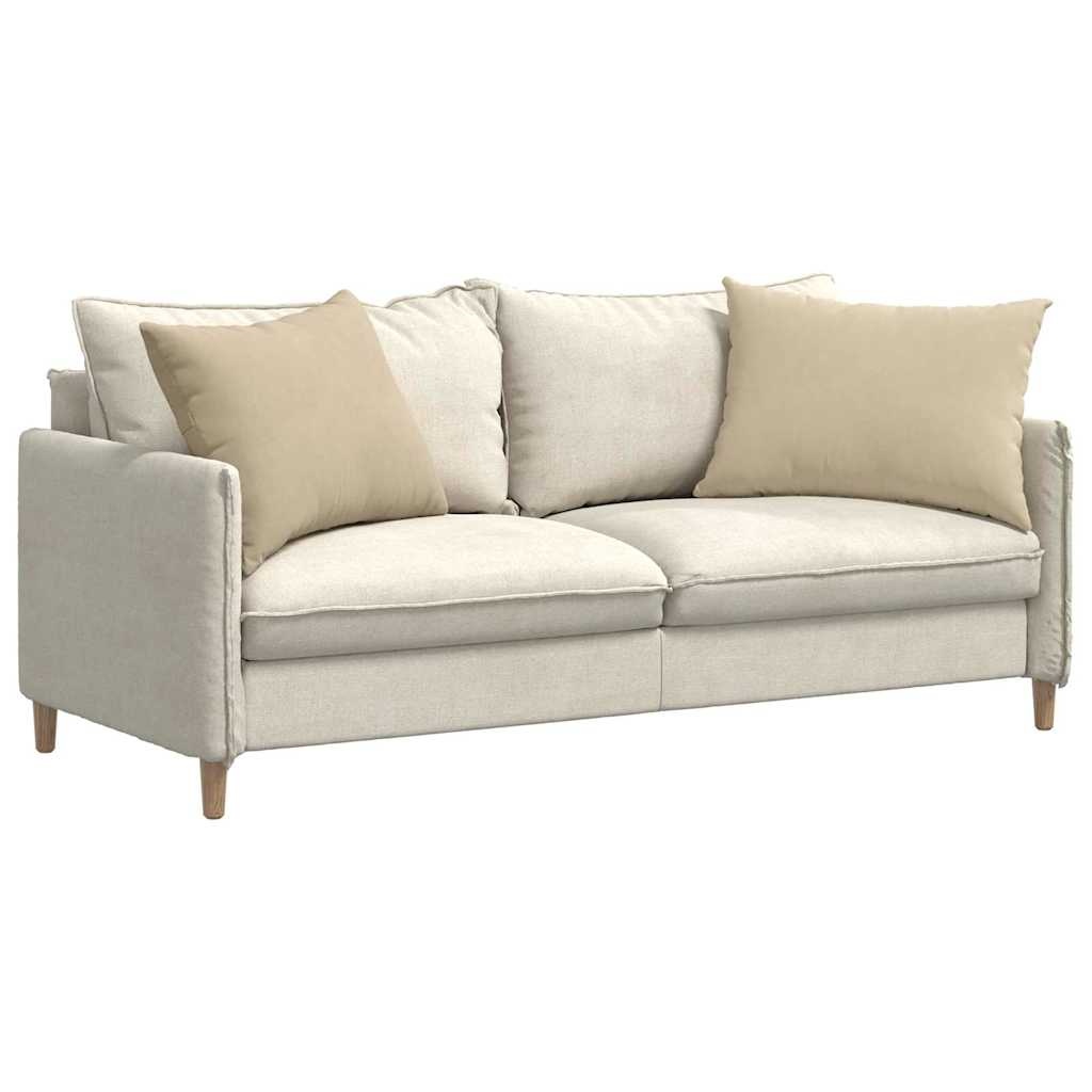 VidaXL Sofa Kussens 2 pcs Crème 70 x 50 cm Stof