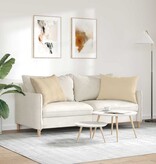 VidaXL Sofa Kussens 2 pcs Crème 70 x 50 cm Stof