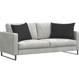 VidaXL Sofa Kussens 2 pcs Zwart 70 x 50 cm Stof