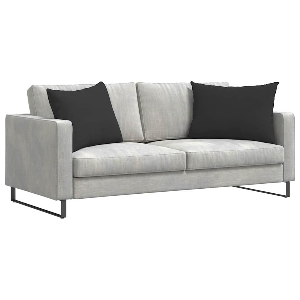 VidaXL Sofa Kussens 2 pcs Zwart 70 x 50 cm Stof