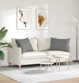 VidaXL Sofa Kussens 2 pcs Donkergrijs 70 x 50 cm Stof