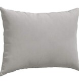 VidaXL Sofa Kussens 2 pcs Lichtgrijs 70 x 50 cm Stof