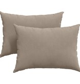 VidaXL Sofa Kussens 2 pcs Taupe 70 x 50 cm Stof