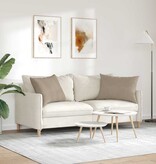 VidaXL Sofa Kussens 2 pcs Taupe 70 x 50 cm Stof