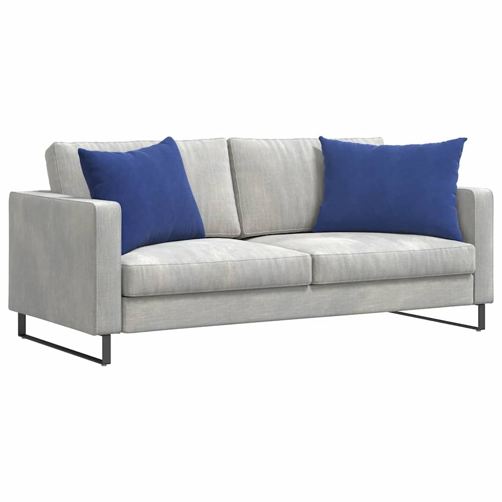 VidaXL Sofa Kussens 2 pcs Politieblauw 70 x 50 cm Katoen Stof