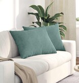 VidaXL Sofa Kussens 2 pcs Zeegroen 70 x 50 cm Katoen Stof