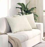 VidaXL Sofa Kussens 2 pcs Crème 70 x 50 cm Katoen Stof
