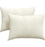 VidaXL Sofa Kussens 2 pcs Crème 70 x 50 cm Katoen Stof