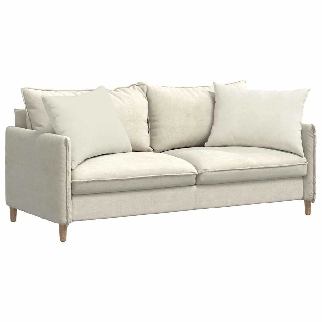 VidaXL Sofa Kussens 2 pcs Crème 70 x 50 cm Katoen Stof