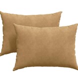 VidaXL Sofa Kussens 2 pcs Bruin 70 x 50 cm Katoen Stof