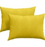 VidaXL Sofa Kussens 2 pcs Geel 70 x 50 cm Katoen Stof