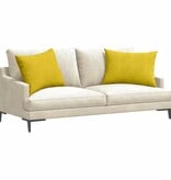 VidaXL Sofa Kussens 2 pcs Geel 70 x 50 cm Katoen Stof