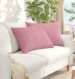 VidaXL Sofa Kussens 2 pcs Roze 70 x 50 cm Katoen Stof