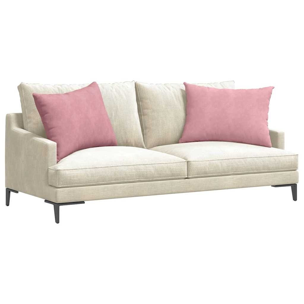 VidaXL Sofa Kussens 2 pcs Roze 70 x 50 cm Katoen Stof