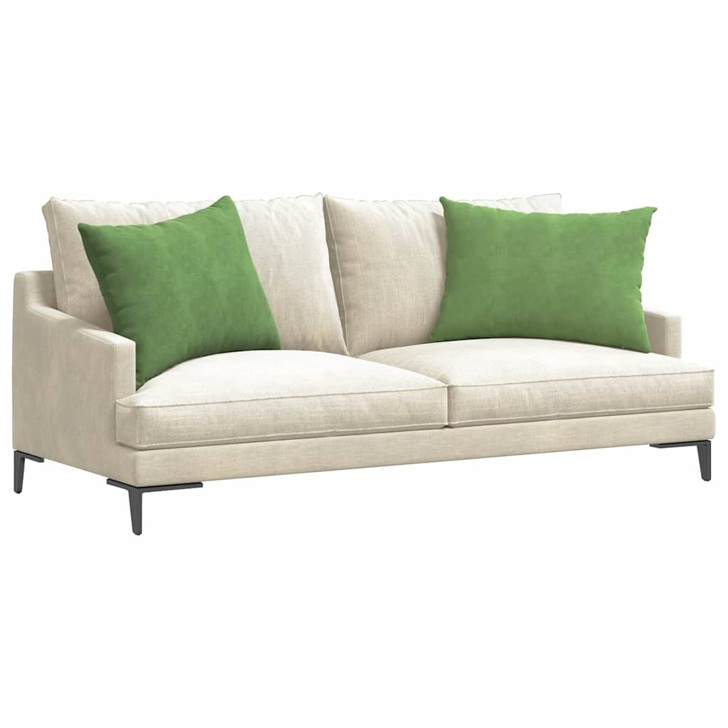 VidaXL Sofa Kussens 2 pcs Lichtgroen 70 x 50 cm Katoen Stof