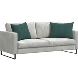 VidaXL Sofa Kussens 2 pcs Donkergroen 70 x 50 cm Katoen Stof