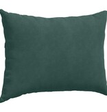 VidaXL Sofa Kussens 2 pcs Donkergroen 70 x 50 cm Katoen Stof