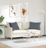 VidaXL Sofa Kussens 2 pcs Donkergrijs 70 x 50 cm Katoen Stof