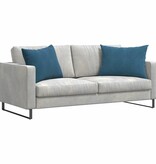 VidaXL Sofa Kussens 2 pcs Blauw 70 x 50 cm Katoen Stof