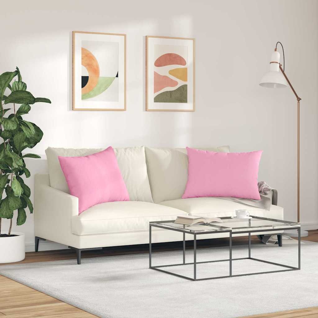 VidaXL Sofa Kussens 2 pcs Roze 70 x 50 cm Stof