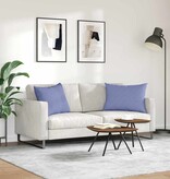 VidaXL Sofa Kussens 2 pcs Blauw 70 x 50 cm Stof