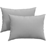 VidaXL Sofa Kussens 2 pcs Grijs 70 x 50 cm Stof