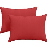 VidaXL Sofa Kussens 2 pcs Rood 70 x 50 cm Stof