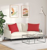 VidaXL Sofa Kussens 2 pcs Rood 70 x 50 cm Stof