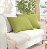 VidaXL Sofa Kussens 2 pcs Lichtgroen 70 x 50 cm Stof