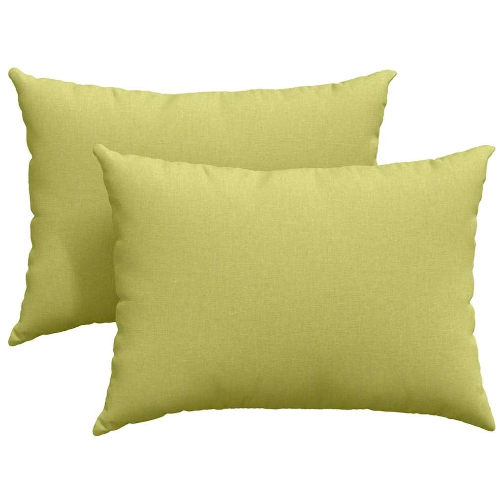 VidaXL Sofa Kussens 2 pcs Lichtgroen 70 x 50 cm Stof