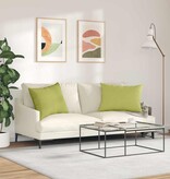 VidaXL Sofa Kussens 2 pcs Lichtgroen 70 x 50 cm Stof