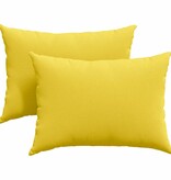 VidaXL Sofa Kussens 2 pcs Lichtgeel 70 x 50 cm Stof