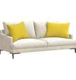 VidaXL Sofa Kussens 2 pcs Lichtgeel 70 x 50 cm Stof