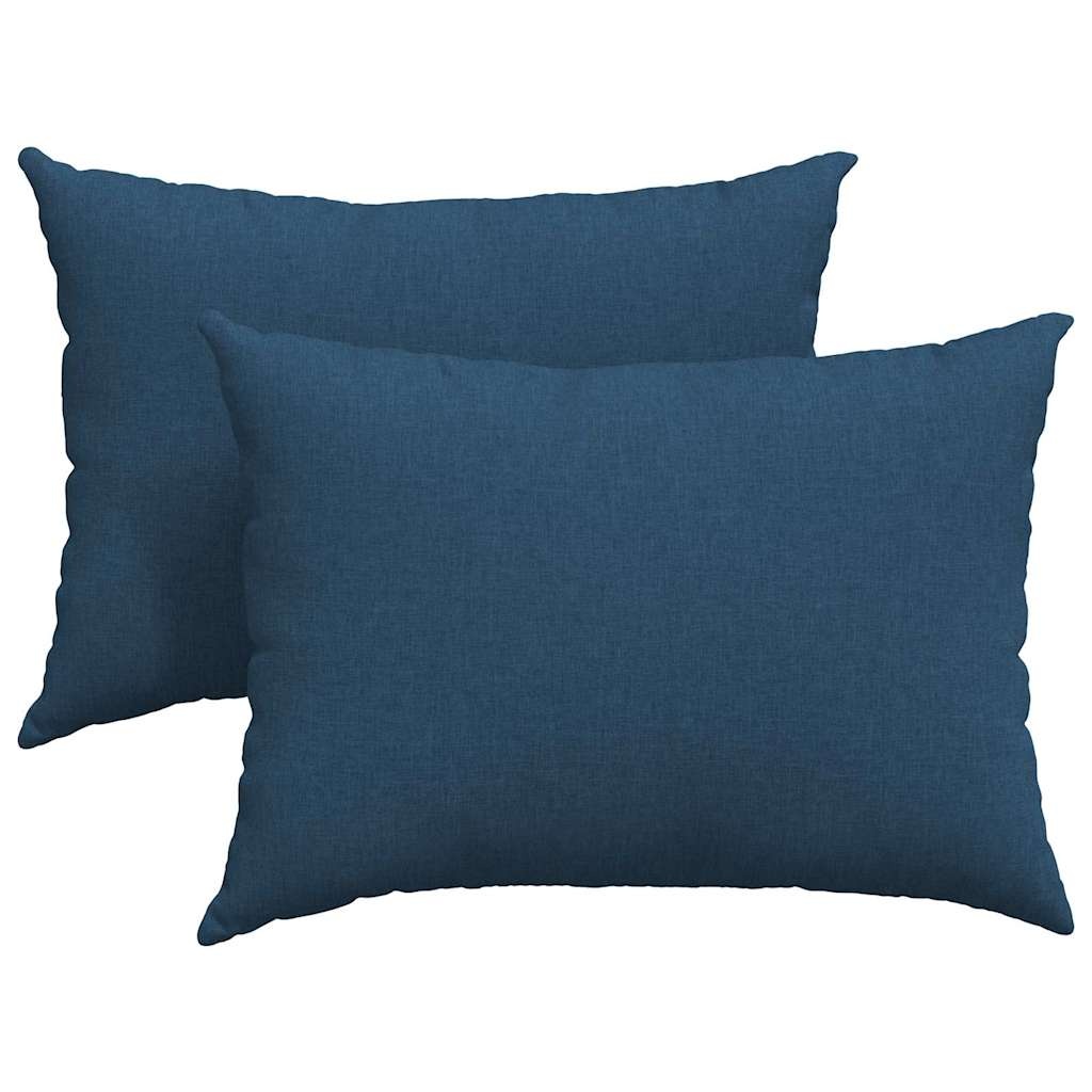 VidaXL Sofa Kussens 2 pcs Blauw 70 x 50 cm Stof