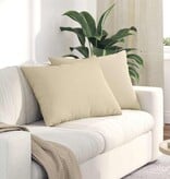 VidaXL Sofa Kussens 2 pcs Crème 70 x 50 cm Stof