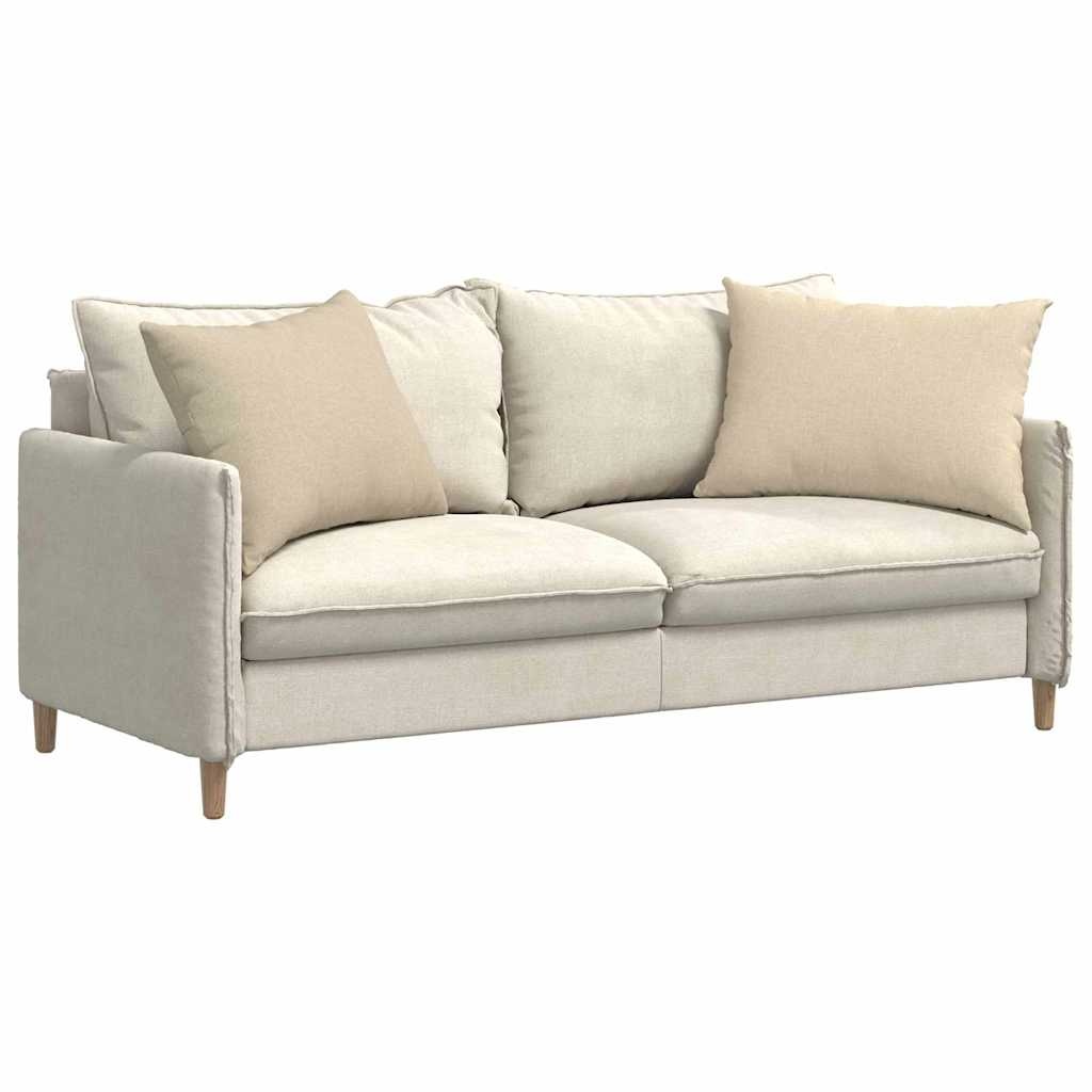 VidaXL Sofa Kussens 2 pcs Crème 70 x 50 cm Stof