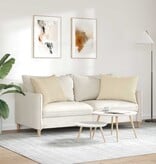 VidaXL Sofa Kussens 2 pcs Crème 70 x 50 cm Stof