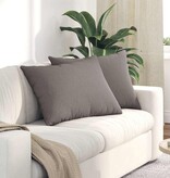 VidaXL Sofa Kussens 2 pcs Taupe 70 x 50 cm Stof