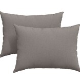 VidaXL Sofa Kussens 2 pcs Taupe 70 x 50 cm Stof