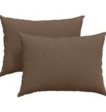 VidaXL Sofa Kussens 2 pcs Bruin 70 x 50 cm Stof