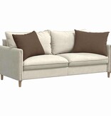 VidaXL Sofa Kussens 2 pcs Bruin 70 x 50 cm Stof