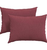 VidaXL Sofa Kussens 2 pcs Wijnrood 70 x 50 cm Stof