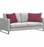 VidaXL Sofa Kussens 2 pcs Wijnrood 70 x 50 cm Stof