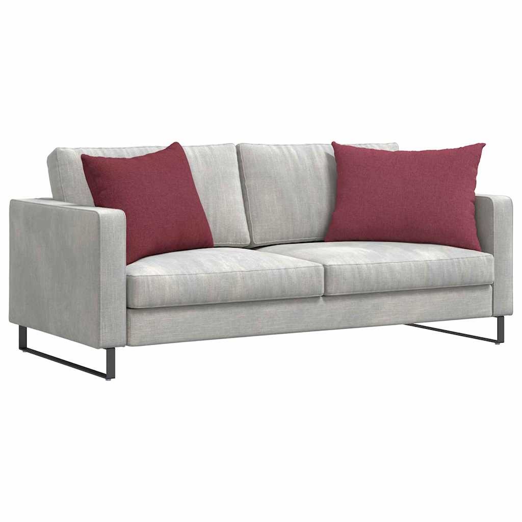 VidaXL Sofa Kussens 2 pcs Wijnrood 70 x 50 cm Stof