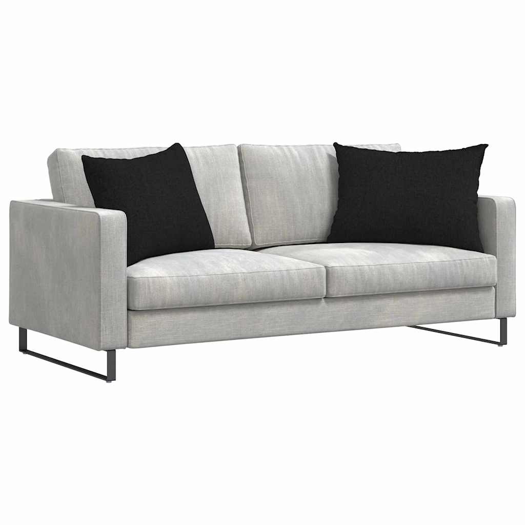 VidaXL Sofa Kussens 2 pcs Zwart 70 x 50 cm Stof
