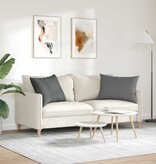 VidaXL Sofa Kussens 2 pcs Donkergrijs 70 x 50 cm Stof