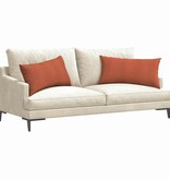 VidaXL Sofa Kussens 2 pcs Rood-oranje 80 x 40 cm Katoen Stof