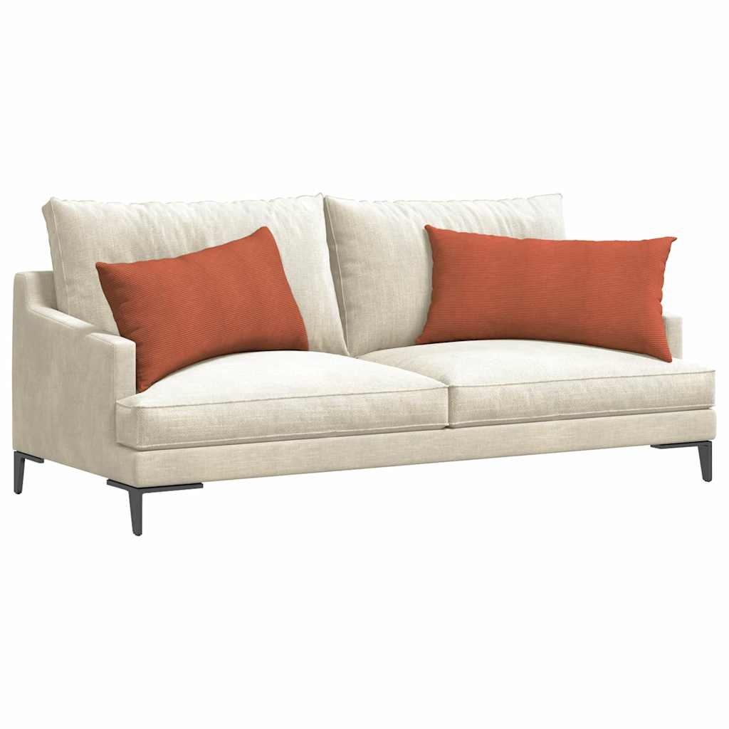 VidaXL Sofa Kussens 2 pcs Rood-oranje 80 x 40 cm Katoen Stof